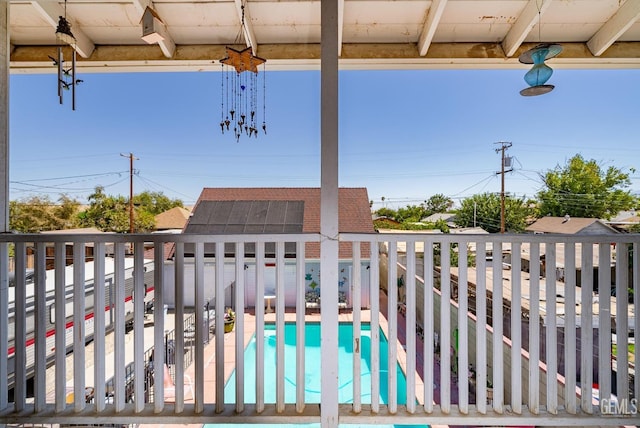 exterior space featuring a community pool