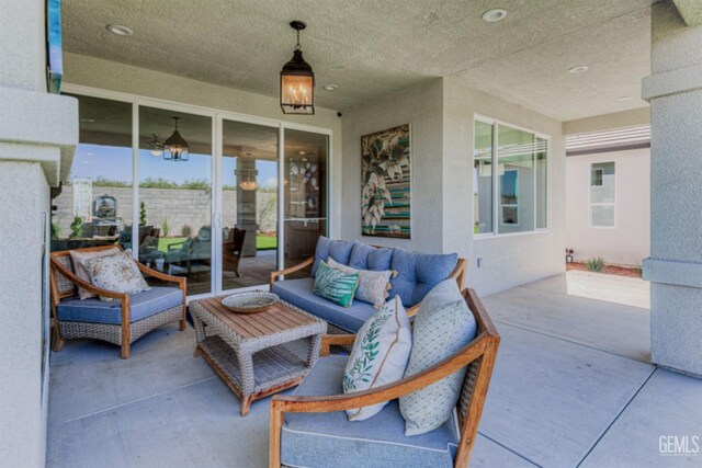 11022 Irontooth Ave, Bakersfield, CA 93311 - view of patio / terrace with outdoor lounge area