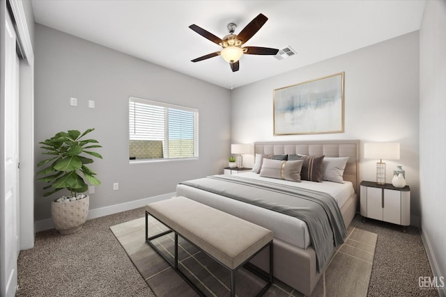 205 Goertzen Ave, Shafter, CA 93263 - carpeted bedroom featuring baseboards and a ceiling fan