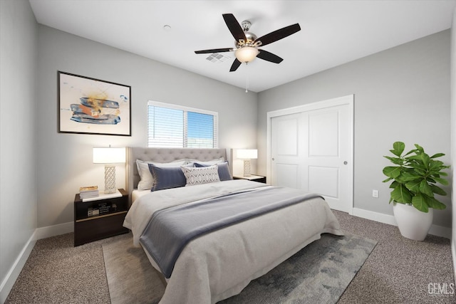 205 Goertzen Ave, Shafter, CA 93263 - carpeted bedroom with a closet and a ceiling fan