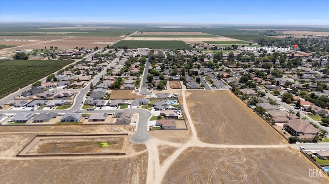205 Goertzen Ave, Shafter, CA 93263 - aerial view of property's location featuring nearby suburban area