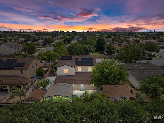 birds eye view of property featuring a residential view