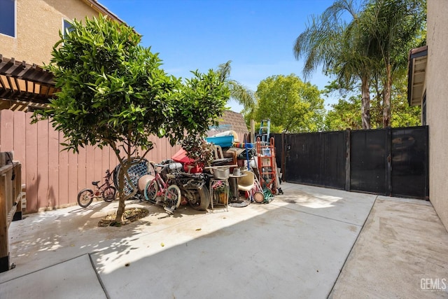 view of patio / terrace with fence