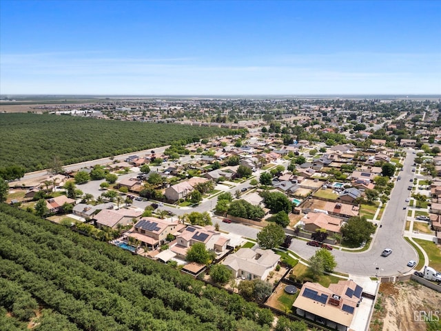 bird's eye view with a residential view
