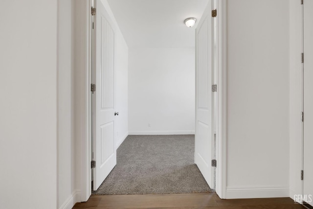 hallway featuring carpet floors