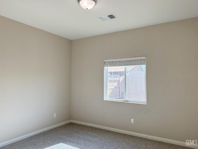 spare room featuring carpet floors