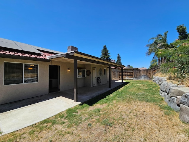 view of yard with a patio