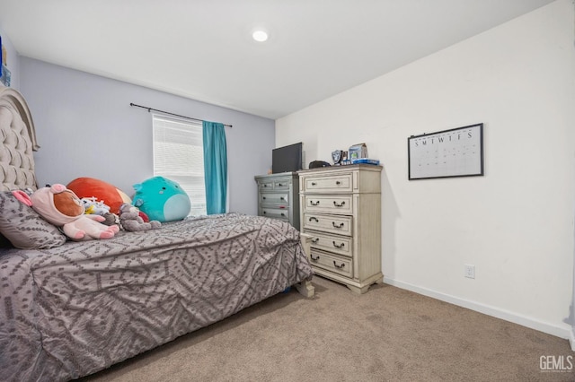 5803 Vespucci Ave, Bakersfield, CA 93313 - bedroom featuring light carpet and baseboards