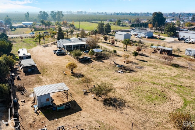 drone / aerial view featuring a rural view