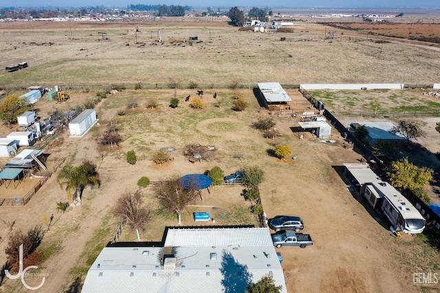 aerial view with a rural view