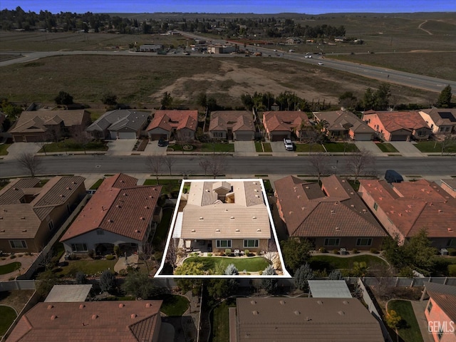 bird's eye view with a residential view