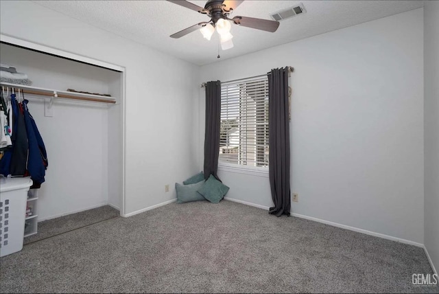 6513 Derby Dr, Bakersfield, CA 93306 - unfurnished bedroom with carpet floors, a closet, and a ceiling fan