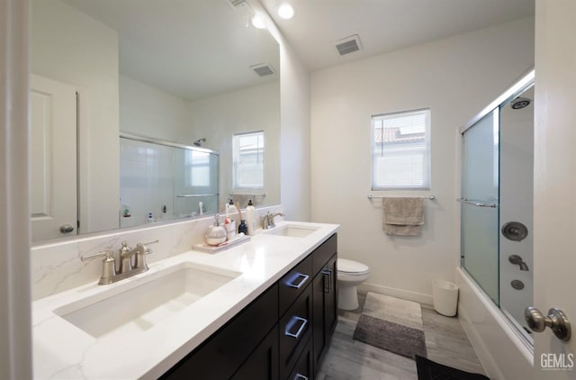 15920 Waterford St, Bakersfield, CA 93314 - full bath with double vanity and combined bath / shower with glass door