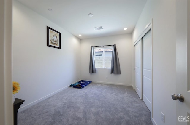 15920 Waterford St, Bakersfield, CA 93314 - unfurnished bedroom with carpet, a closet, and recessed lighting