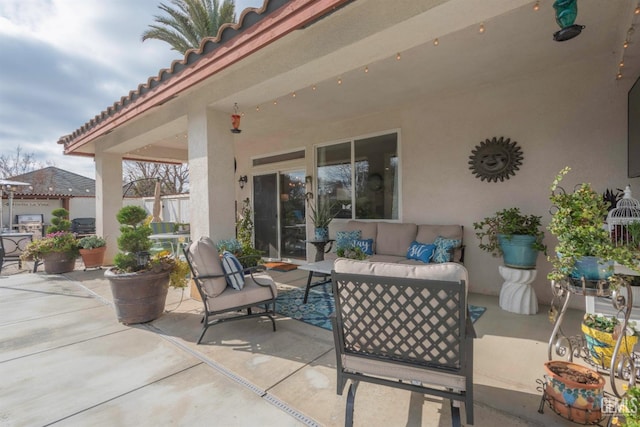 view of patio / terrace featuring outdoor lounge area