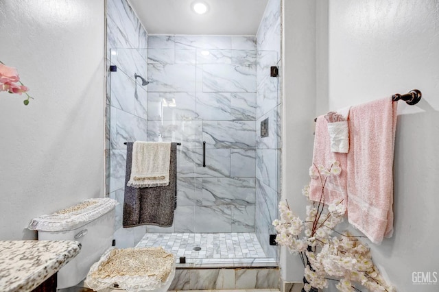 28124 Mustang Ave, Taft, CA 93268 - bathroom with a marble finish shower and toilet