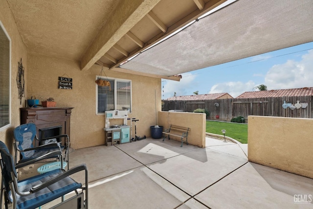 view of patio / terrace with a fenced backyard