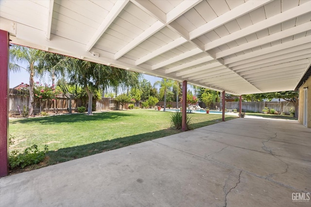 5702 San Pierre Ct, Bakersfield, CA 93308 - fenced backyard featuring a patio area