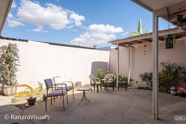 3901 Noel Pl, Bakersfield, CA 93306 - view of patio / terrace featuring a fenced backyard