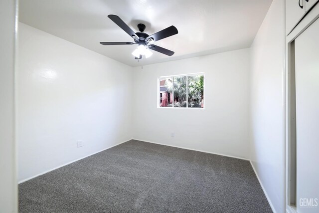 1312 Shattuck Ave, Bakersfield, CA 93305 - spare room with carpet floors and ceiling fan