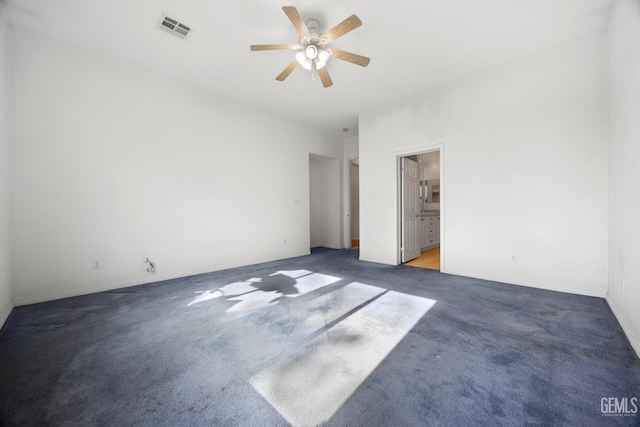4702 Aviara Dr, Bakersfield, CA 93312 - unfurnished bedroom with carpet flooring, ensuite bath, a ceiling fan, and baseboards