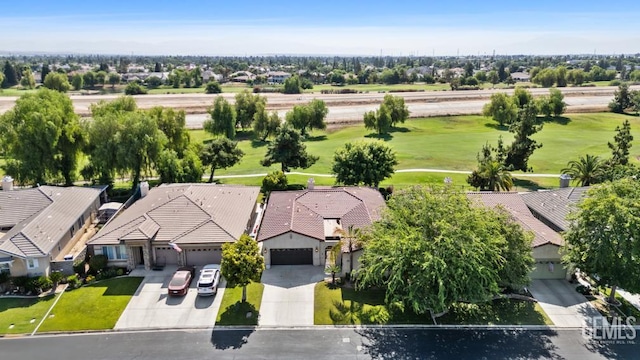 4702 Aviara Dr, Bakersfield, CA 93312 - aerial perspective of suburban area with a golf club