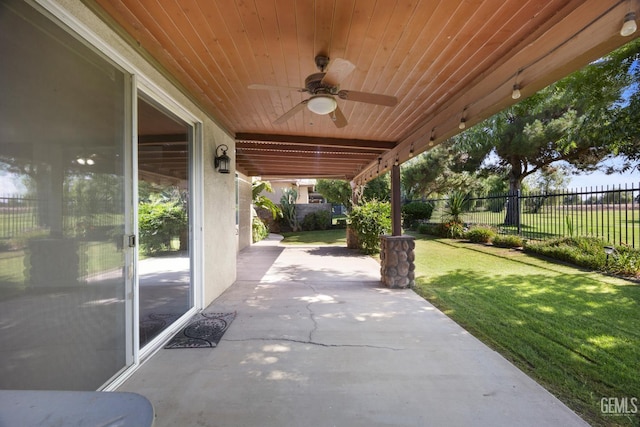 4702 Aviara Dr, Bakersfield, CA 93312 - view of patio with ceiling fan
