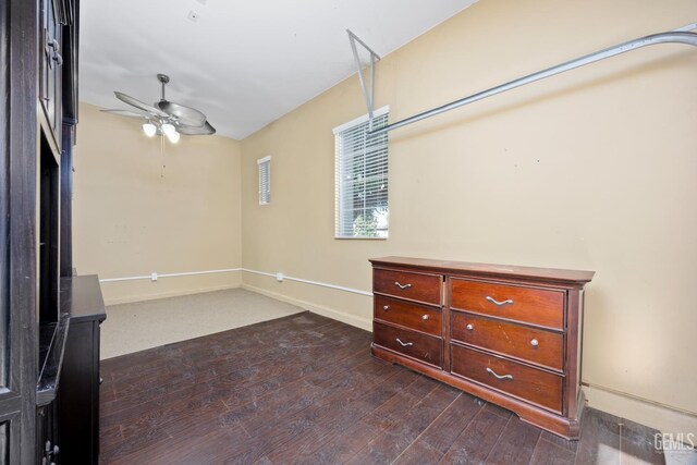 4702 Aviara Dr, Bakersfield, CA 93312 - unfurnished room with a ceiling fan, dark wood-style flooring, and baseboards