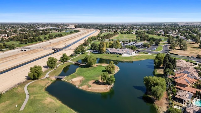 4702 Aviara Dr, Bakersfield, CA 93312 - aerial overview of property's location with a nearby body of water, nearby suburban area, and a golf club