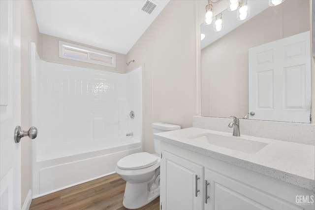 4500 Joshua Dr, Mountain Mesa, CA 93240 - full bath featuring vanity, wood finished floors, and bathing tub / shower combination