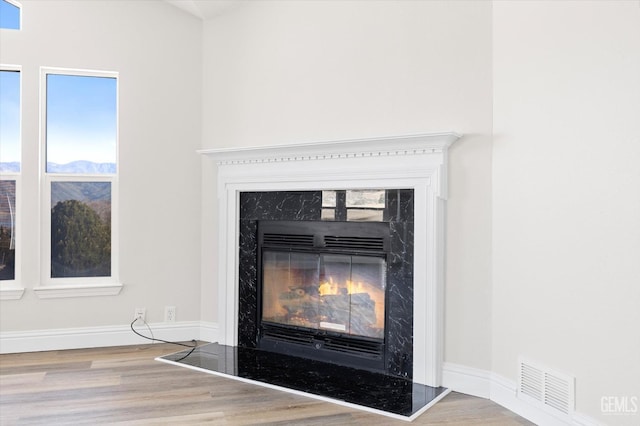 4500 Joshua Dr, Mountain Mesa, CA 93240 - detailed view of wood finished floors and a premium fireplace
