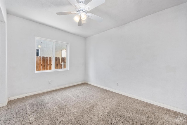 914 P St, Bakersfield, CA 93304 - spare room featuring carpet floors and ceiling fan