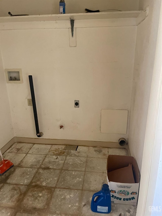 103 Mardella Dr, Wofford Heights, CA 93285 - laundry room with laundry area, washer hookup, baseboards, and electric dryer hookup