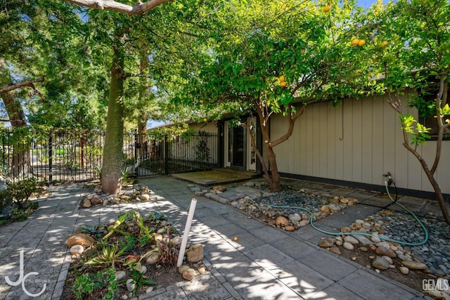 view of patio with fence