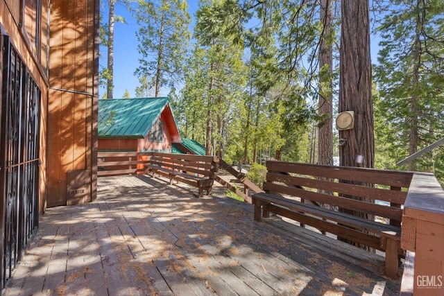 view of wooden terrace