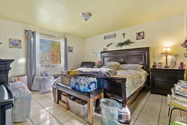 view of tiled bedroom