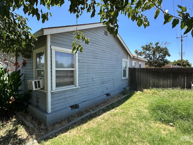 1403 Shasta St, Bakersfield, CA 93308 - view of side of property with crawl space and cooling unit