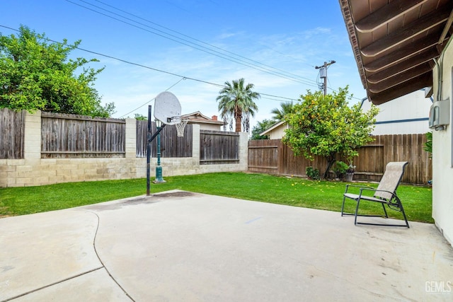 3406 Elm St, Bakersfield, CA 93301 - view of patio with a fenced backyard