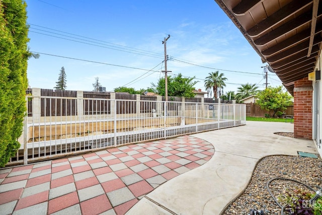 3406 Elm St, Bakersfield, CA 93301 - view of patio with a fenced backyard