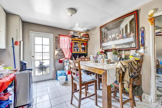 3105 Dore Dr, Bakersfield, CA 93304 - dining space featuring light tile patterned floors