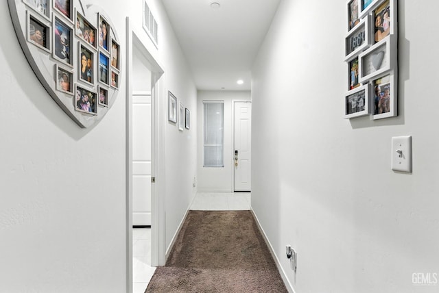 8907 Stevie Ct, Bakersfield, CA 93313 - hallway featuring carpet and recessed lighting