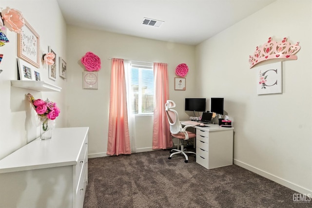 8907 Stevie Ct, Bakersfield, CA 93313 - office with dark colored carpet and baseboards