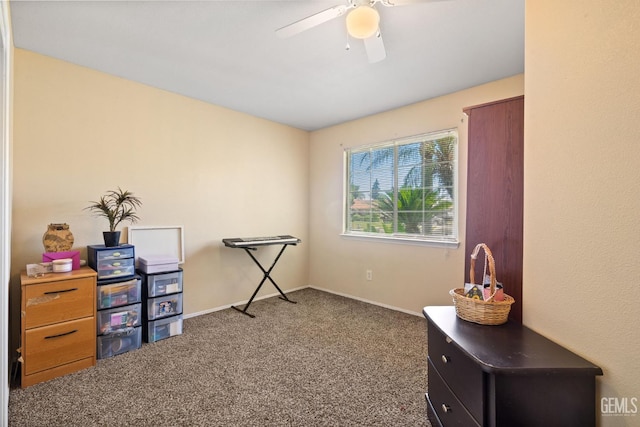 5601 Sugar Pine Dr, Bakersfield, CA 93313 - office space featuring carpet and a ceiling fan