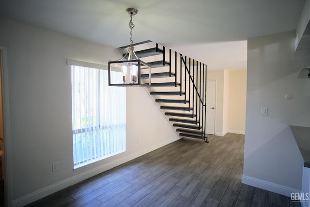 4801 Belle Ter Unit C, Bakersfield, CA 93309 - staircase featuring wood finished floors