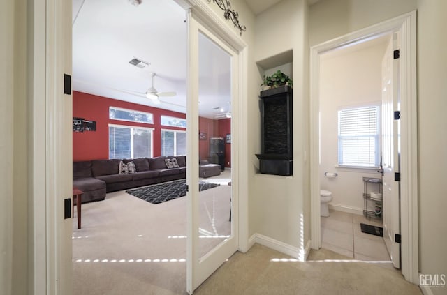 1705 Briercliff Ct, Bakersfield, CA 93311 - corridor with carpet and baseboards