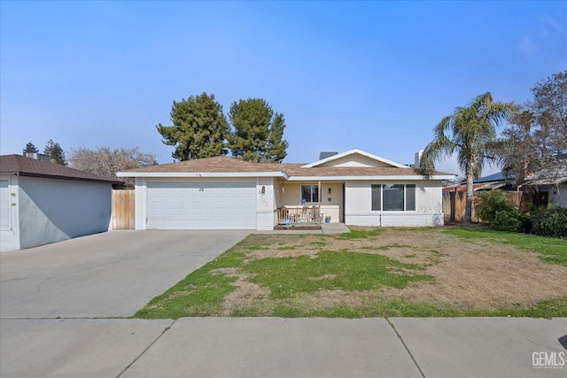 ranch-style house with a garage