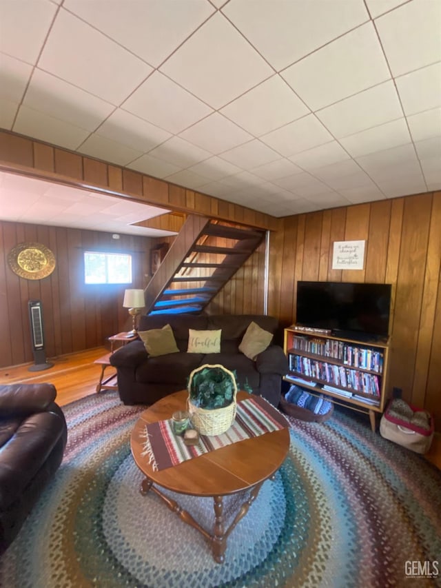 45904 Carlin Dr, Posey, CA 93260 - living room with wooden walls