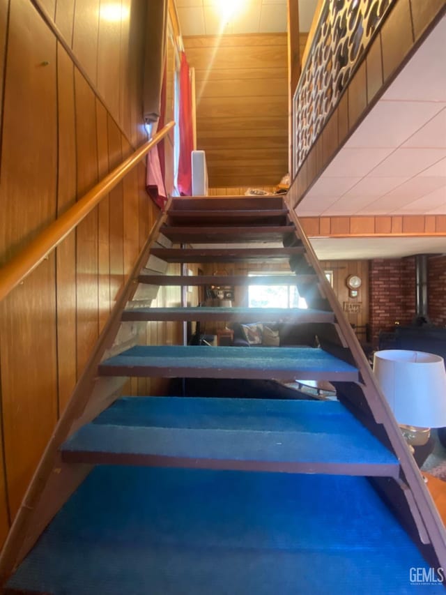 45904 Carlin Dr, Posey, CA 93260 - stairs with wooden walls