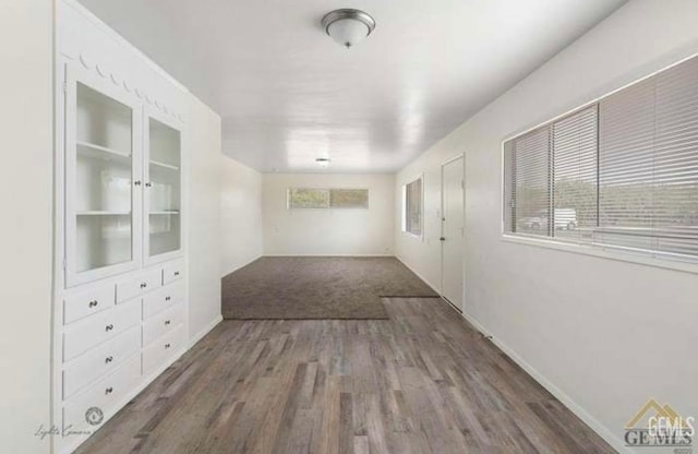 interior space featuring dark hardwood / wood-style floors