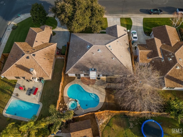 birds eye view of property